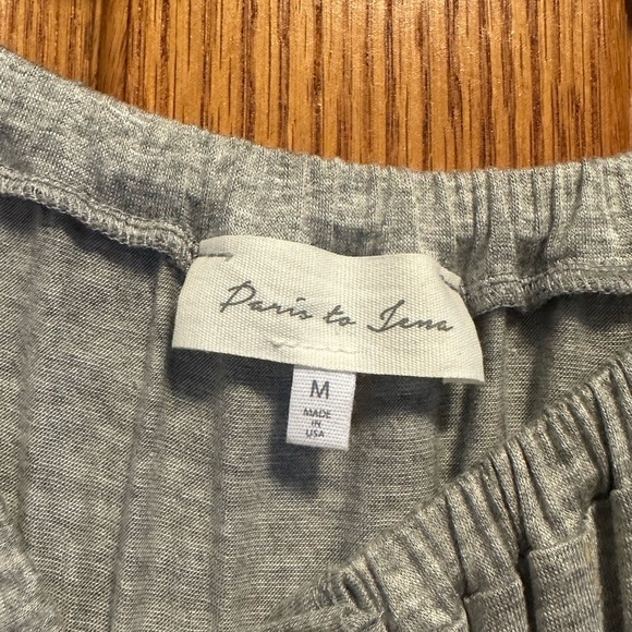 Gray Off-Shoulder Women's Top - Picture 4 of 6